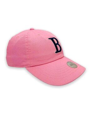 Boston pink baseball cap hat for women 100% cotton, adjustable siz